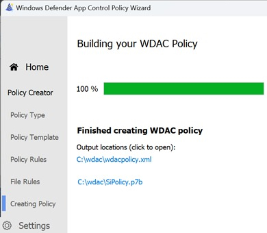 Building your WDAC ploicy